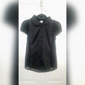 GO International Mesh Puff Sleeves & Puff Collars